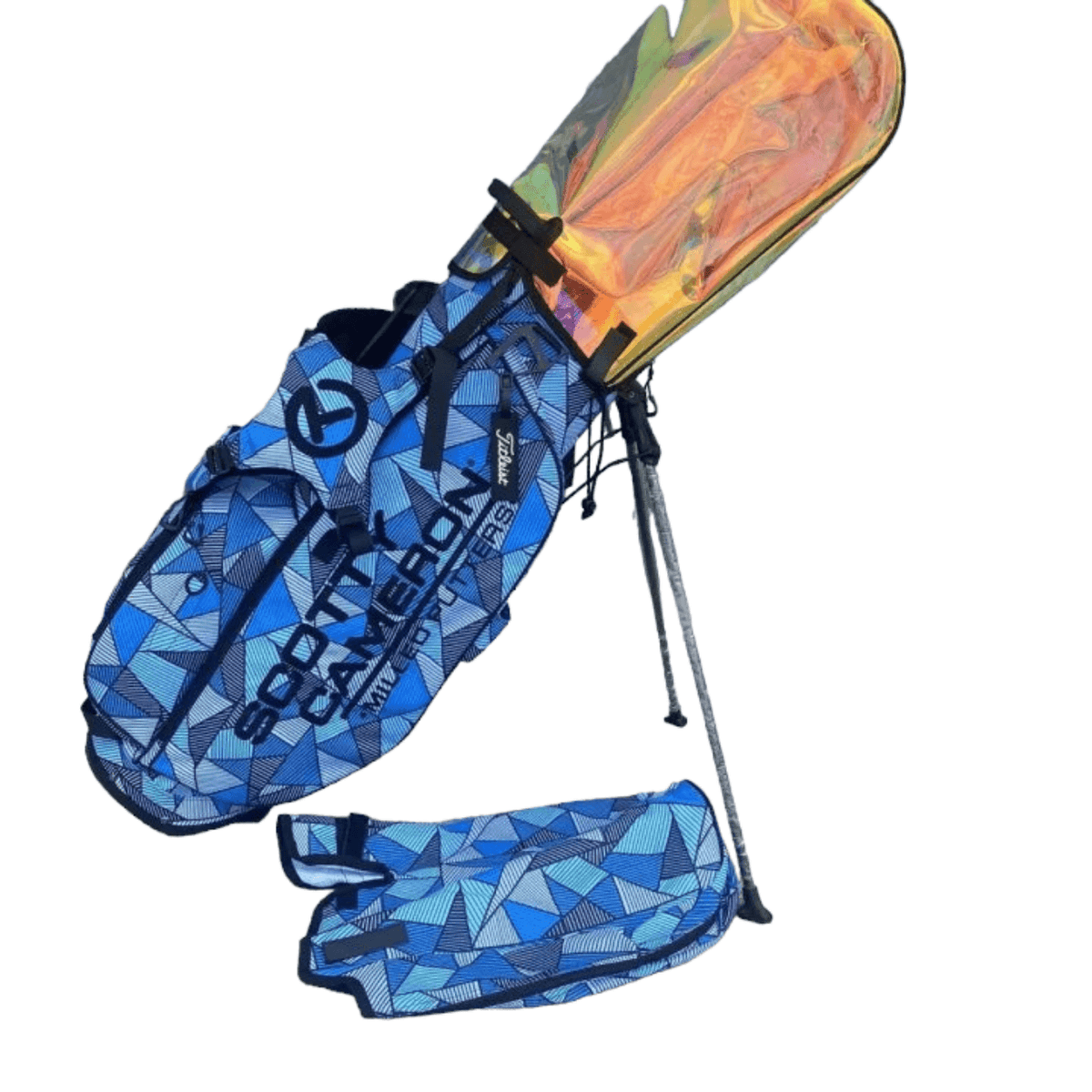 Scotty Cameron 2022 Holiday Blue “Neo Camo” Wanderer Circle T Carry Stand Bag