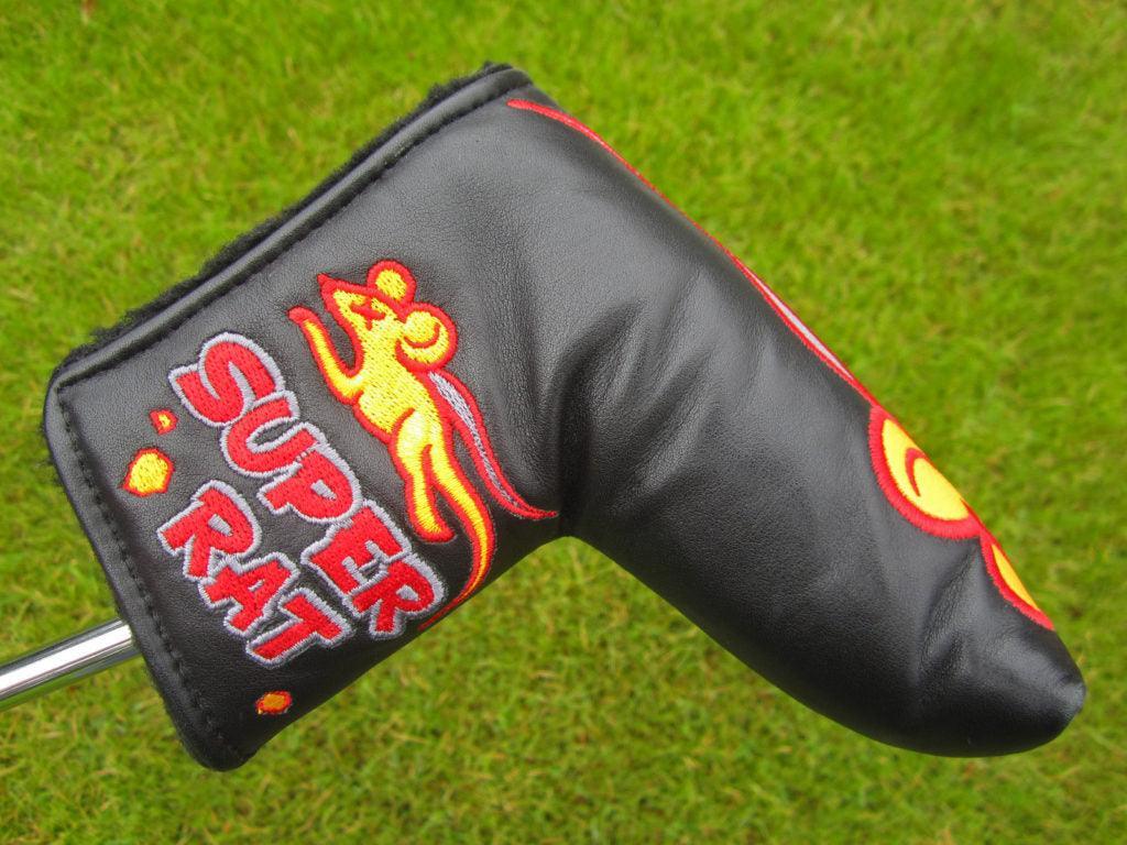Scotty Cameron Tour Only Black Genuine Leather Super Rat Circle T Headcover