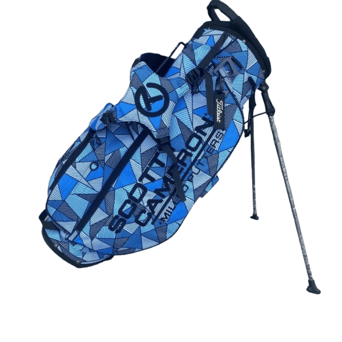 Scotty Cameron 2022 Holiday Blue “Neo Camo” Wanderer Circle T Carry Stand Bag